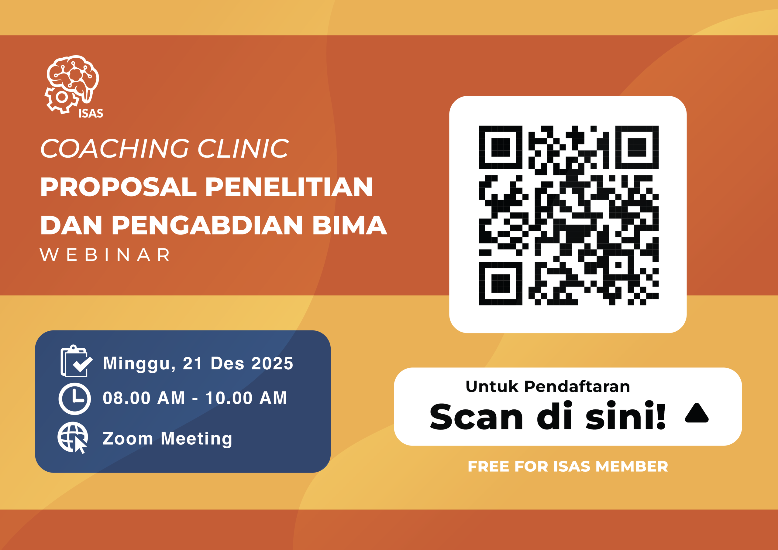 ISAS GELAR COACHING CLINIC PROPOSAL PENELITIAN DAN PENGABDIAN BIMA: Fokus Tingkatkan Kualitas Proposal Dosen melalui Pendampingan Intensif Bersama Narasumber Nasional