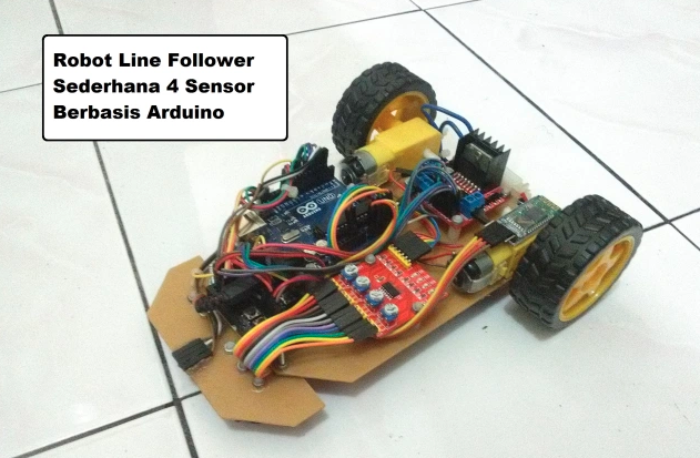 Membuat Robot Line Follower Sederhana 4 Sensor Menggunakan Arduino dan Modul Sensor Garis