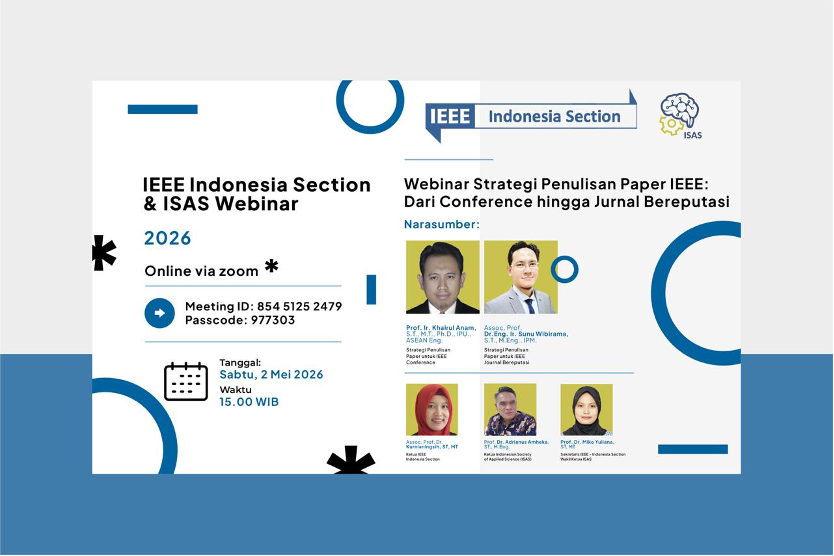 IEEE Indonesia Section & ISAS Gelar Webinar Strategi Penulisan Paper IEEE: Dari Conference hingga Jurnal Bereputasi
